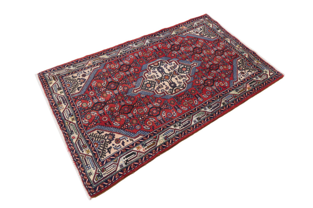 Perserteppich - Nomadic - 165 x 105 cm - dunkelrot