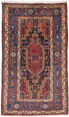 Perserteppich - Nomadic - 145 x 90 cm - dunkelrot