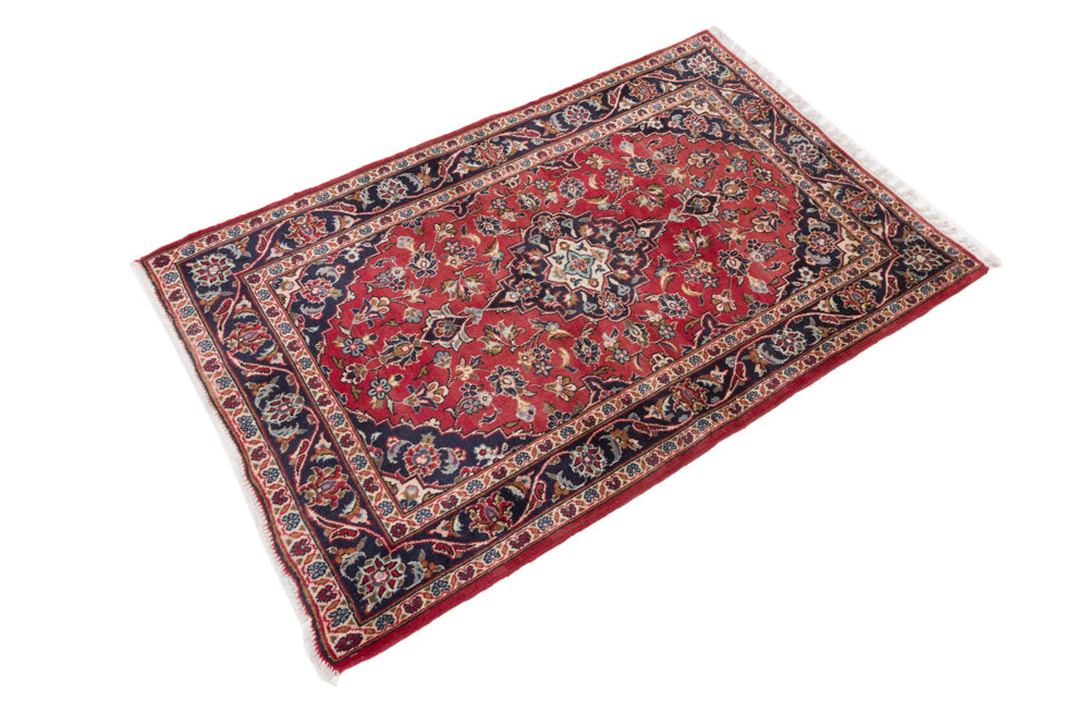 Perserteppich - Keshan - 150 x 100 cm - rot