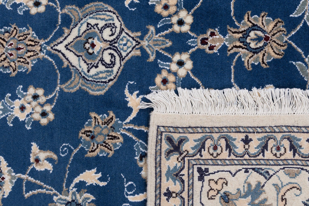 Perserteppich - Nain - 299 x 194 cm - blau