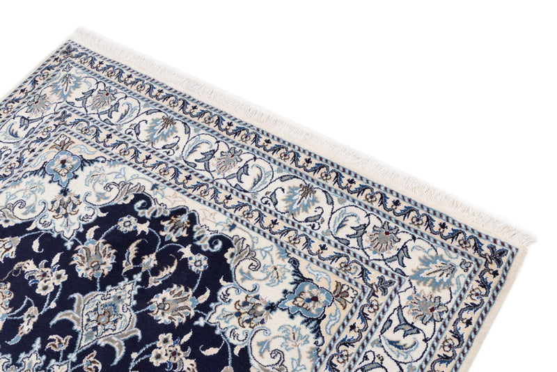 Perserteppich - Nain - 200 x 148 cm - dunkelblau