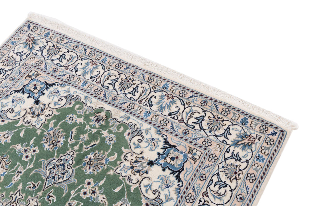 Perserteppich - Nain - 204 x 146 cm - grün