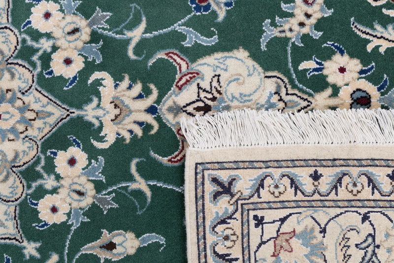 Perserteppich - Nain - 237 x 162 cm - grün