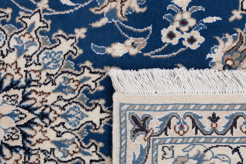 Perserteppich - Nain - 198 x 142 cm - blau