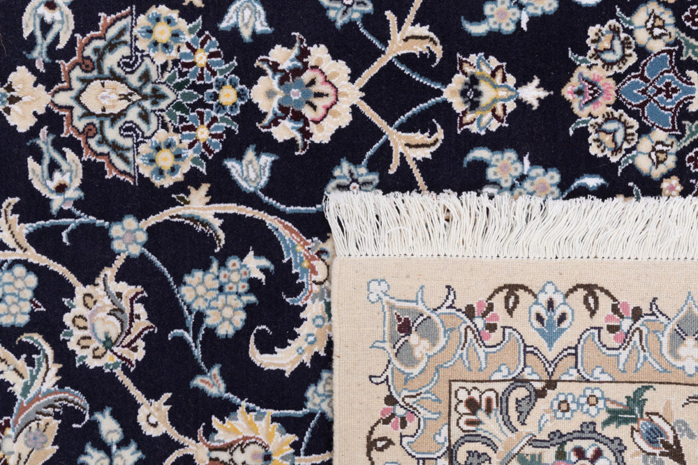 Perserteppich - Nain - 255 x 158 cm - dunkelblau