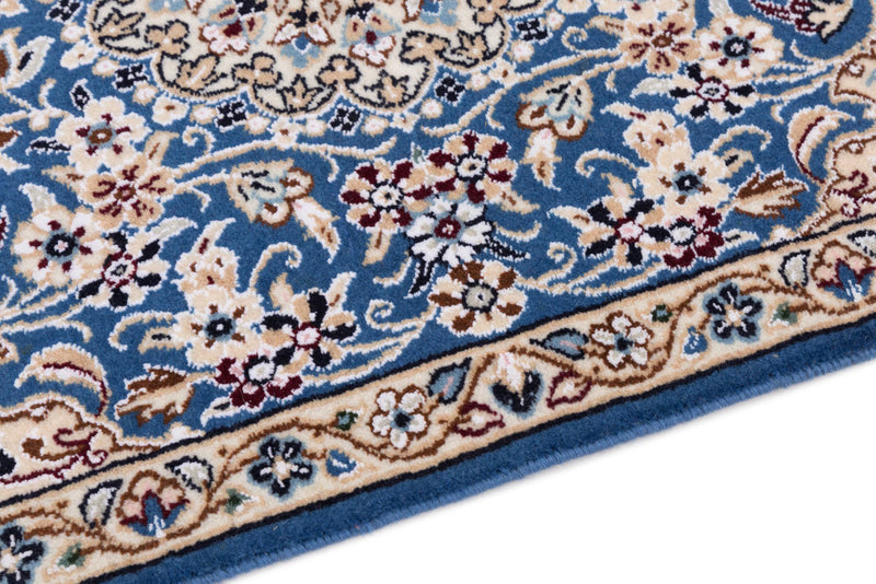 Perserteppich - Nain - 90 x 60 cm - blau