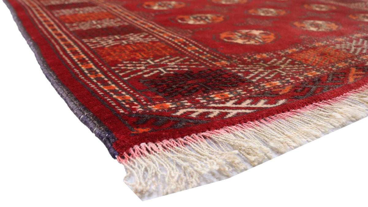 Turkaman tapijt - 144 x 110 cm - rood