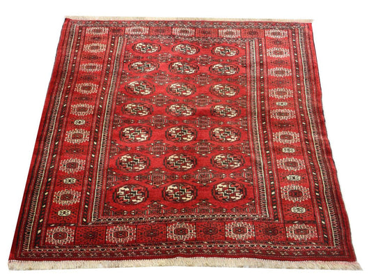 Afghaans tapijt - 154 x 114 cm - rood