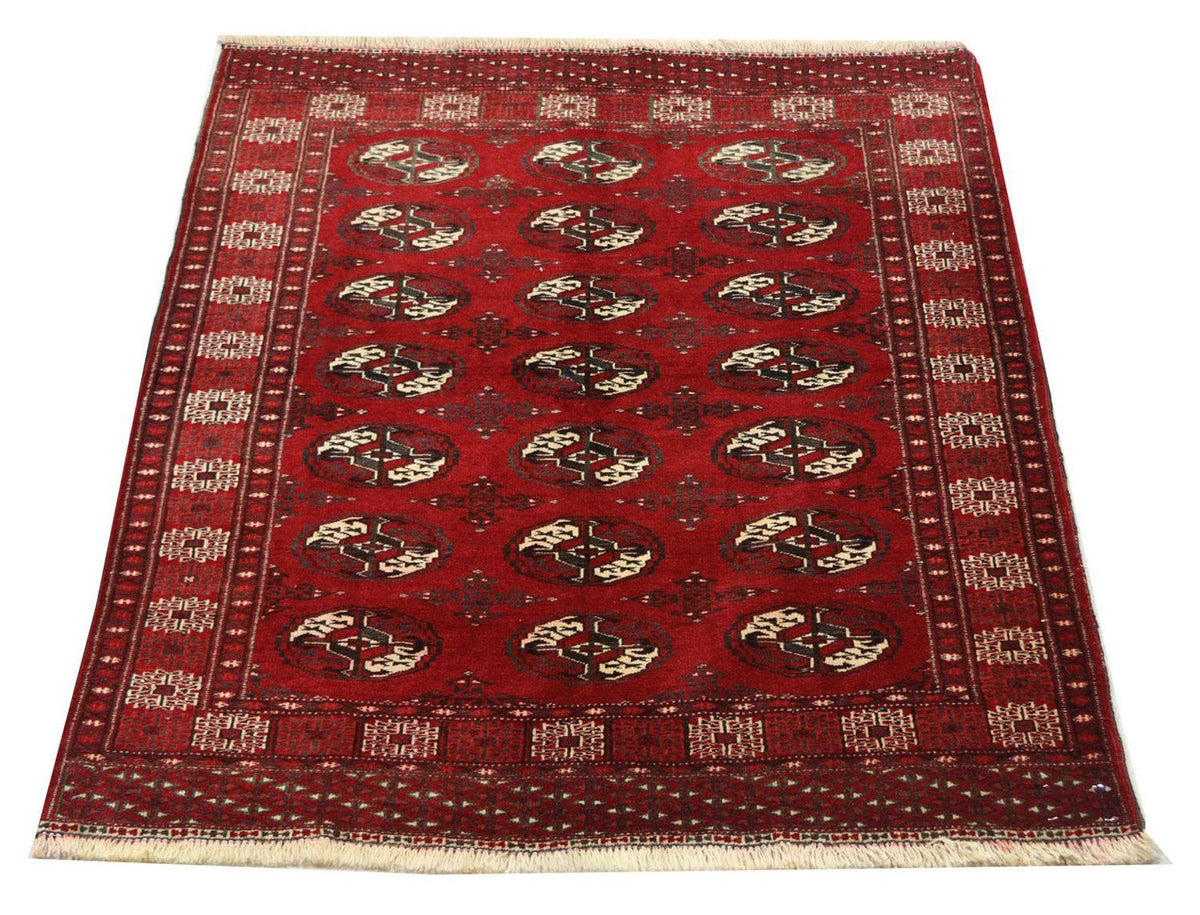 Afghaans tapijt - 152 x 118 cm - donkerrood