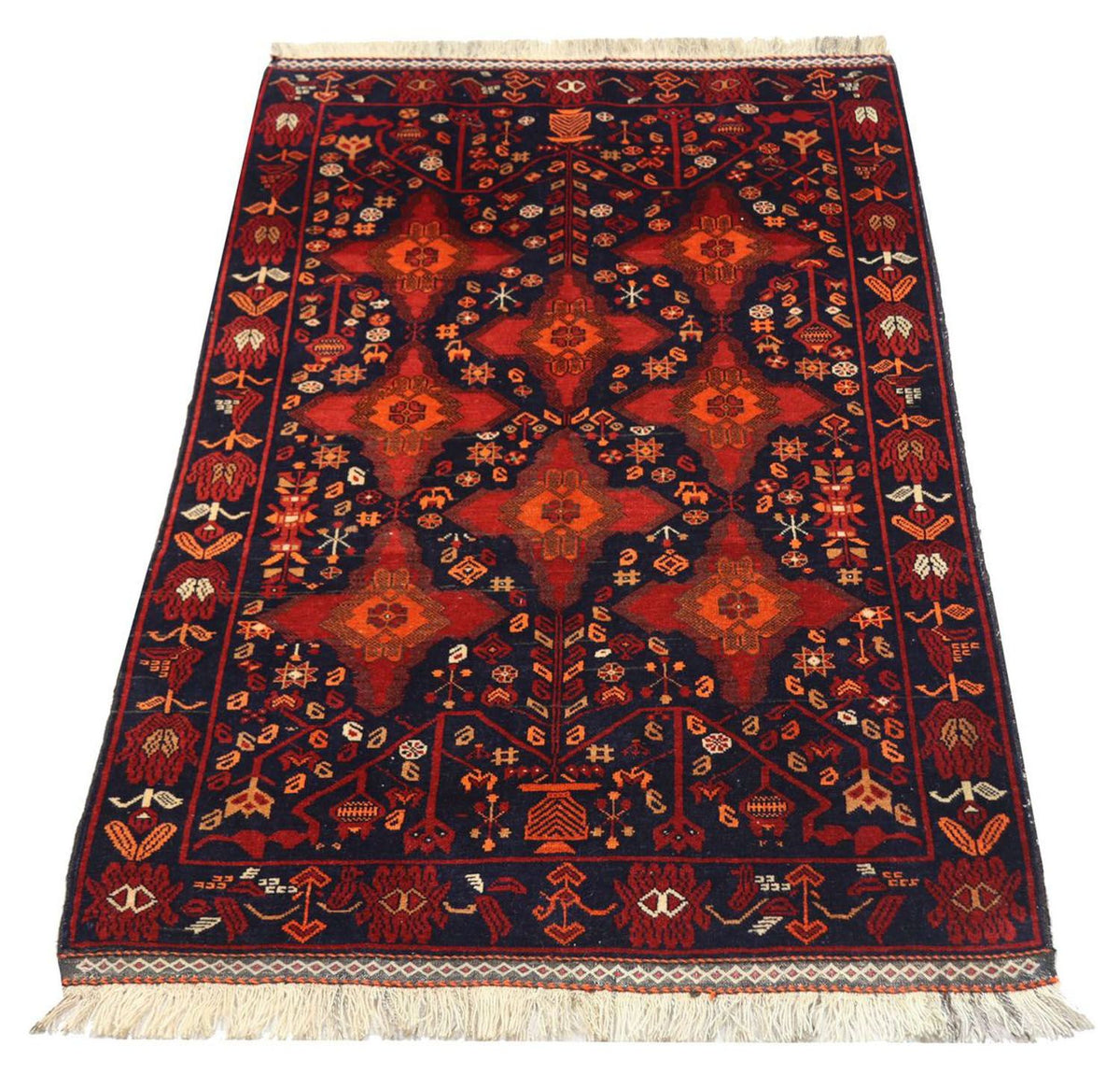 Afghaans tapijt - 172 x 100 cm - rood