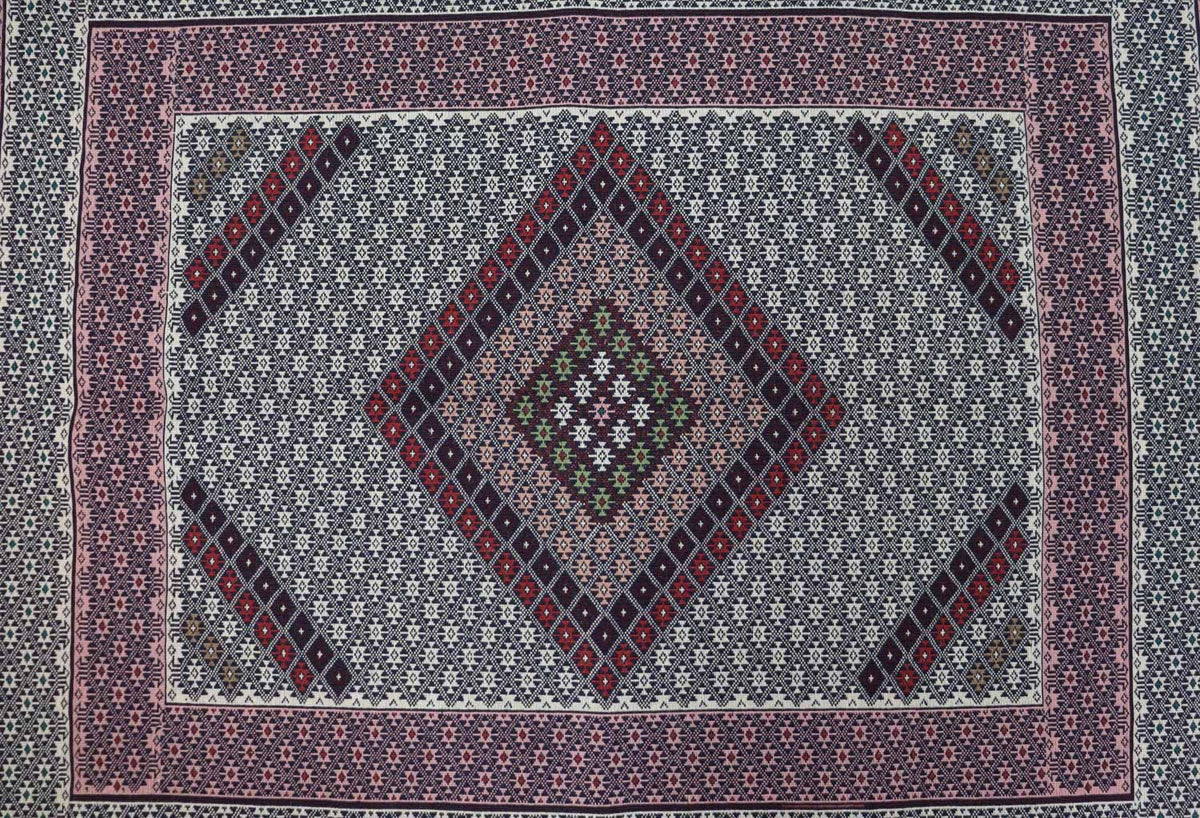 Kelim tapijt - Oosters - 205 x 129 cm - blauw