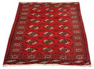 Afghaans tapijt - 152 x 118 cm - rood