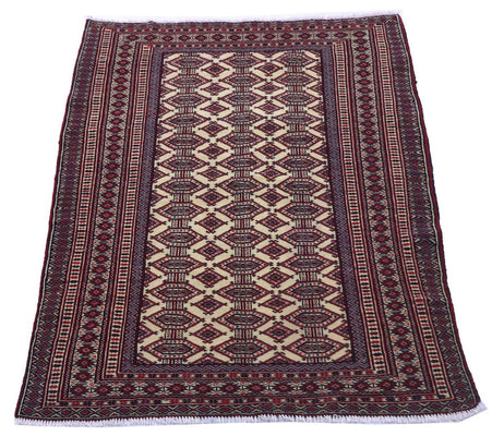 Afghaans tapijt - 164 x 121 cm - bordeauxrood