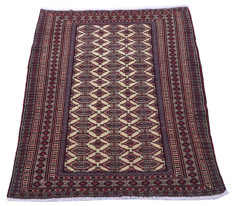 Afghaans tapijt - 164 x 121 cm - bordeauxrood