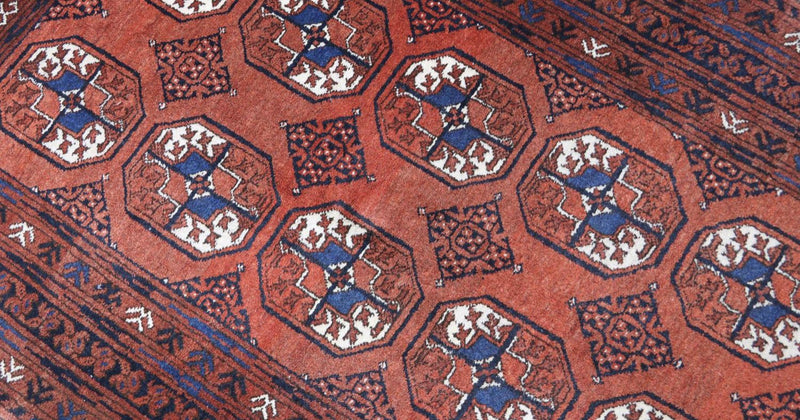 Afghaans tapijt - 155 x 103 cm - donkerrood