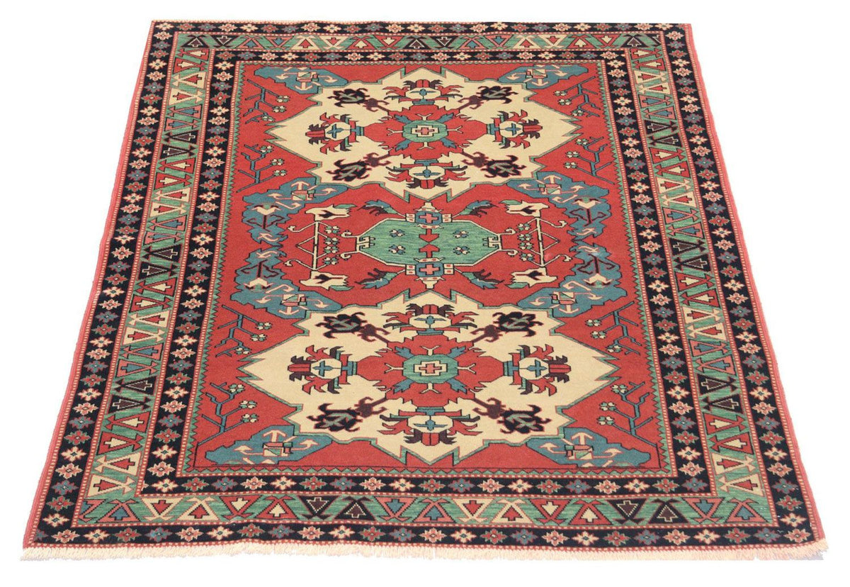 Afghaans tapijt - 170 x 138 cm - rood