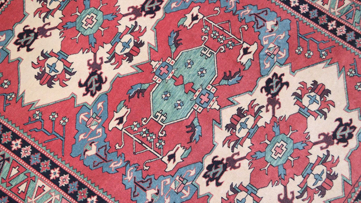 Afghaans tapijt - 170 x 138 cm - rood