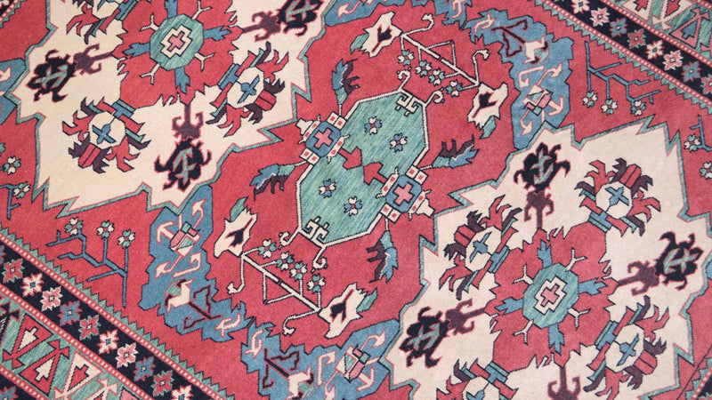 Afghaans tapijt - 170 x 138 cm - rood