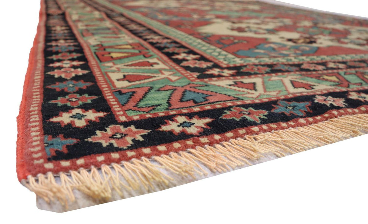 Afghaans tapijt vierkant  - 145 x 135 cm - rood