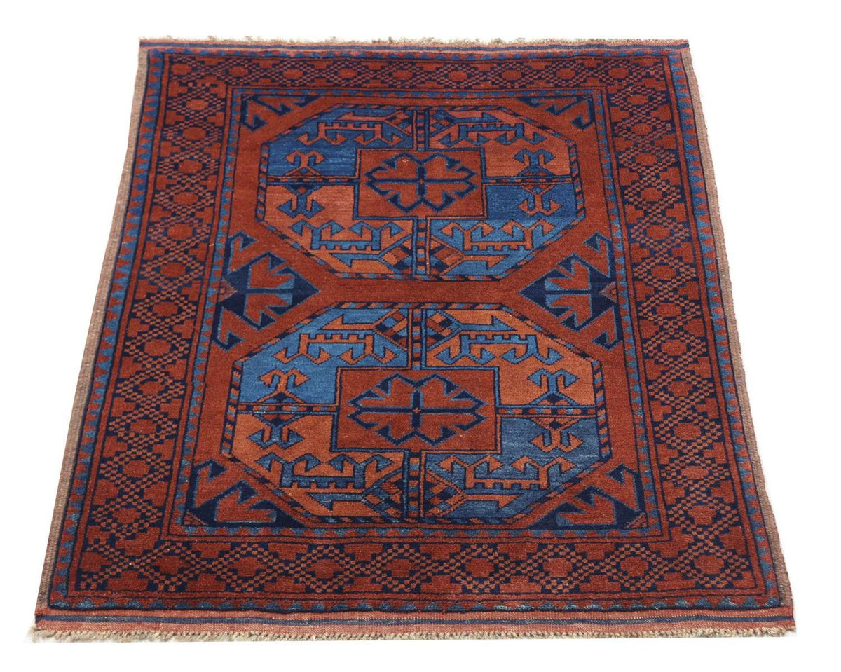 Afghaans tapijt - 124 x 90 cm - rood