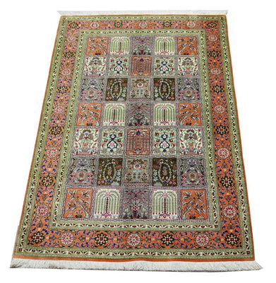 Zijden tapijt - Ghom Silk - Premium - 157 x 100 cm - roest