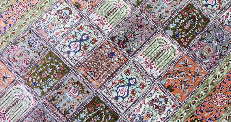 Zijden tapijt - Ghom Silk - Premium - 157 x 100 cm - roest