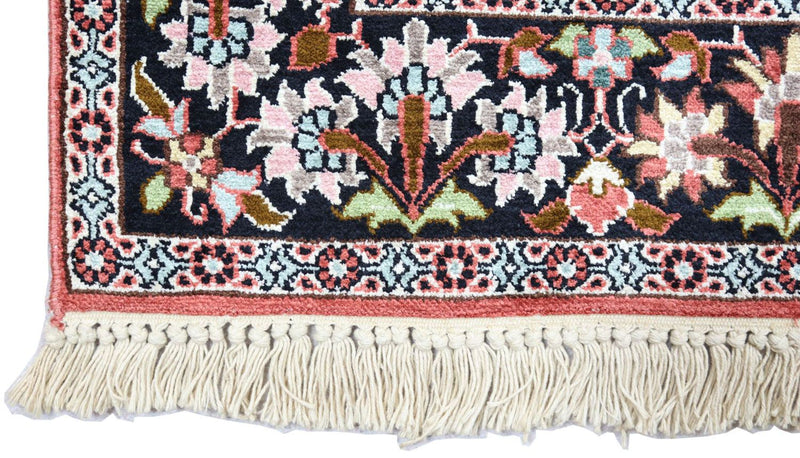 Zijden tapijt - Kashmir Silk - 152 x 91 cm - donkerrood