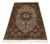 Zijden tapijt - Kashmir Silk - 170 x 109 cm - rood
