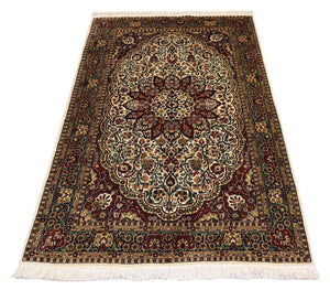 Zijden tapijt - Kashmir Silk - 170 x 109 cm - rood