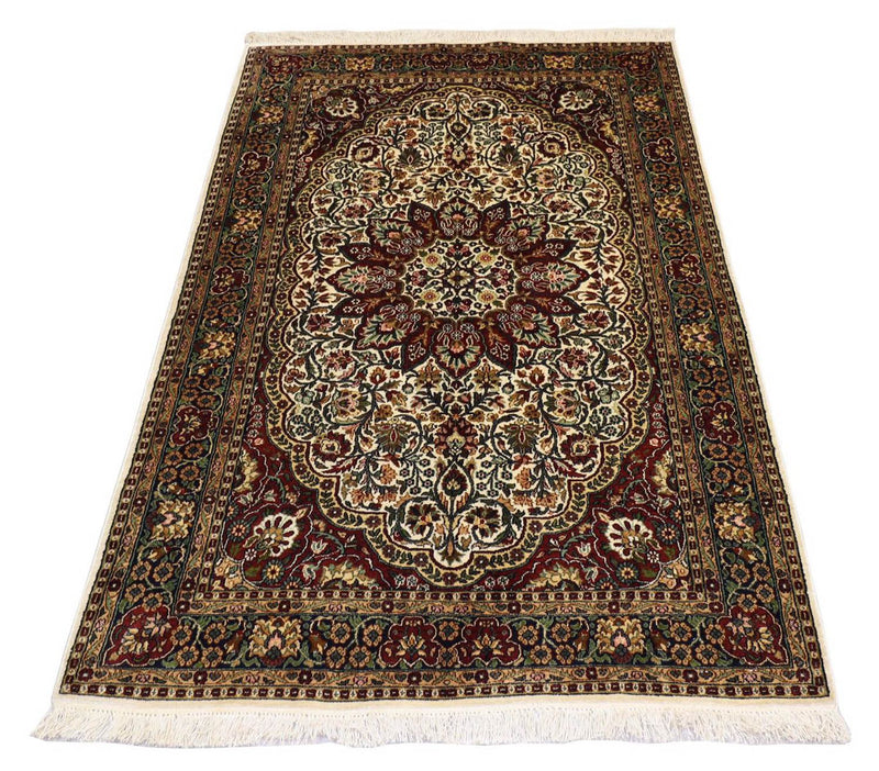 Zijden tapijt - Kashmir Silk - 170 x 109 cm - rood