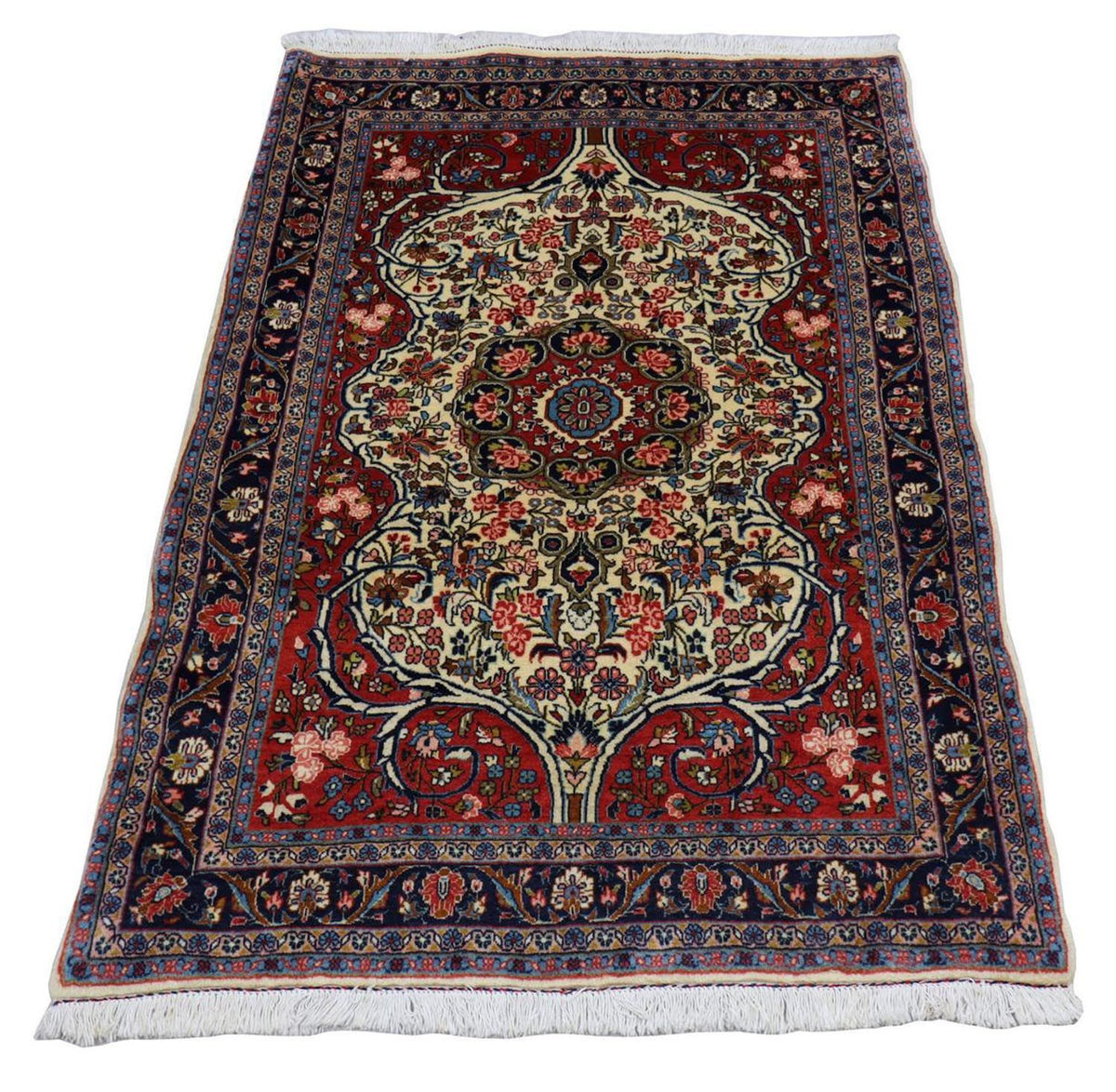 Perzisch tapijt - Bijar - 155 x 109 cm - donkerblauw