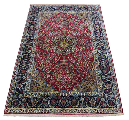 Perzisch tapijt - Isfahan - Premium - 170 x 110 cm - donkerrood