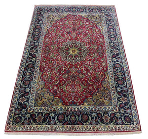 Perzisch tapijt - Isfahan - Premium - 170 x 110 cm - donkerrood