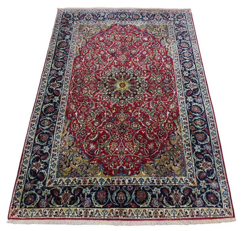 Perzisch tapijt - Isfahan - Premium - 170 x 110 cm - donkerrood