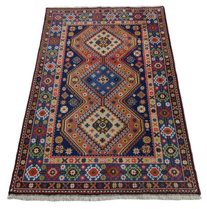 Perzisch Tapijt - Nomadisch - 162 x 108 cm - donkerblauw