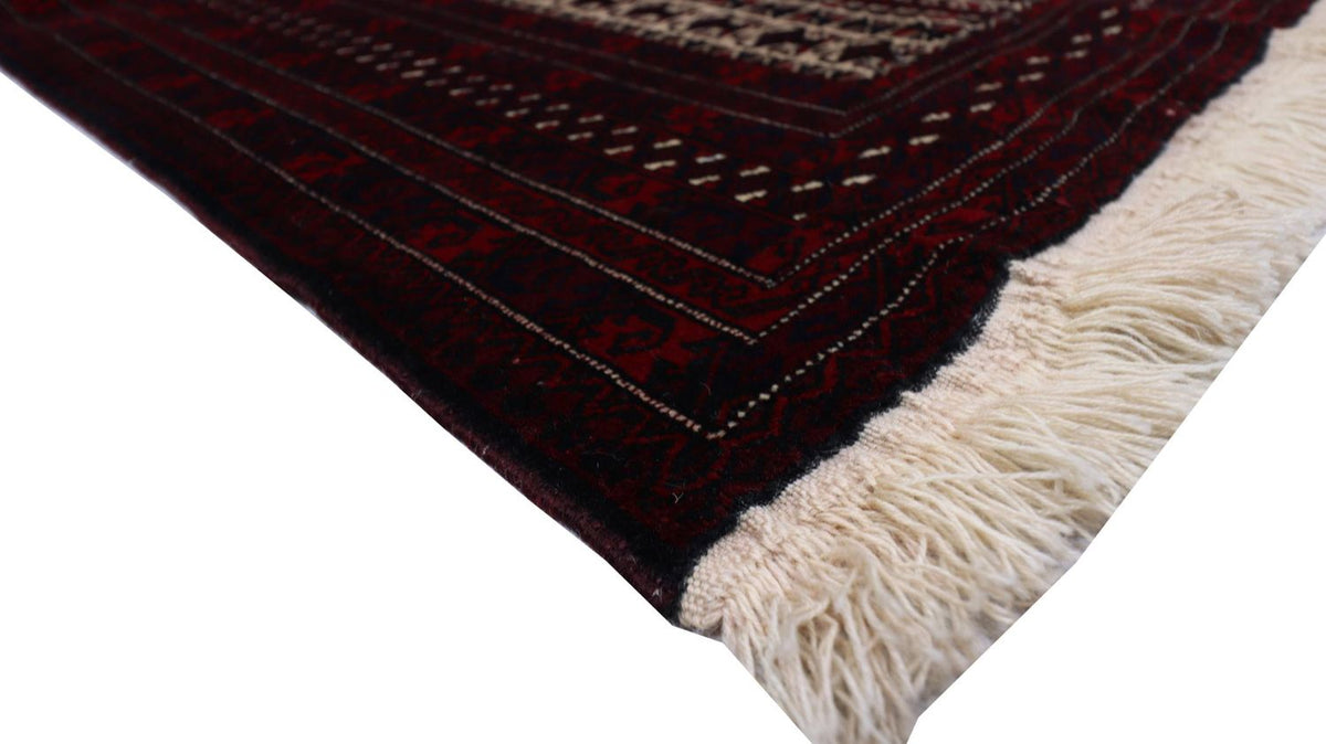 Afghaans tapijt - 150 x 95 cm - donkerrood