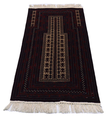Afghaans tapijt - 150 x 95 cm - donkerrood