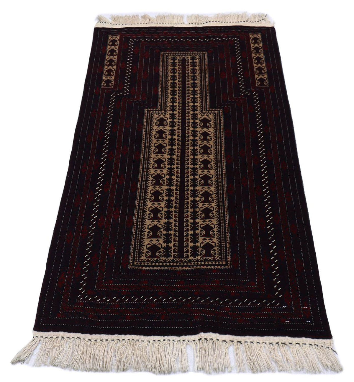 Afghaans tapijt - 150 x 95 cm - donkerrood