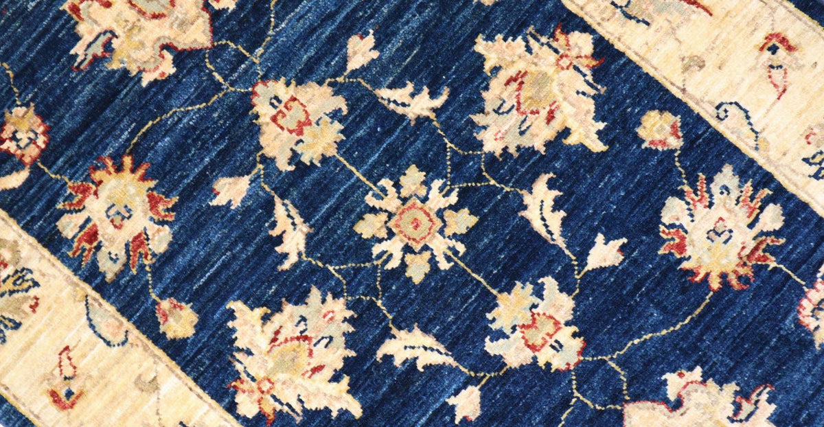 Ziegler tapijt - 120 x 78 cm - donkerblauw