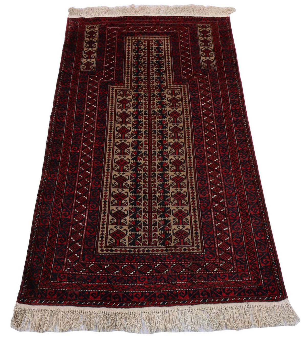 Baluch tapijt - 156 x 88 cm - donkerrood