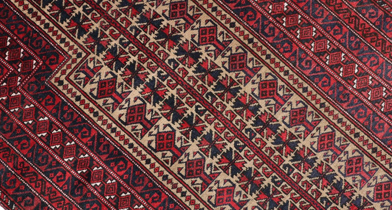 Baluch tapijt - 156 x 88 cm - donkerrood