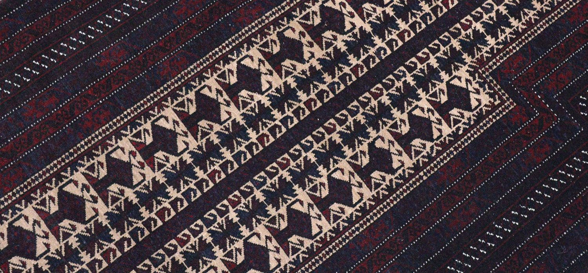 Afghaans tapijt - 150 x 95 cm - donkerrood