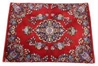 Perzisch tapijt - Ghom - 98 x 70 cm - rood