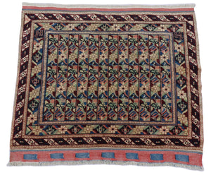 Afghaans tapijt - Bukhara - 75 x 55 cm - blauw