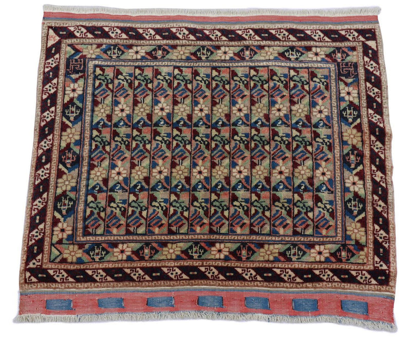 Afghaans tapijt - Bukhara - 75 x 55 cm - blauw