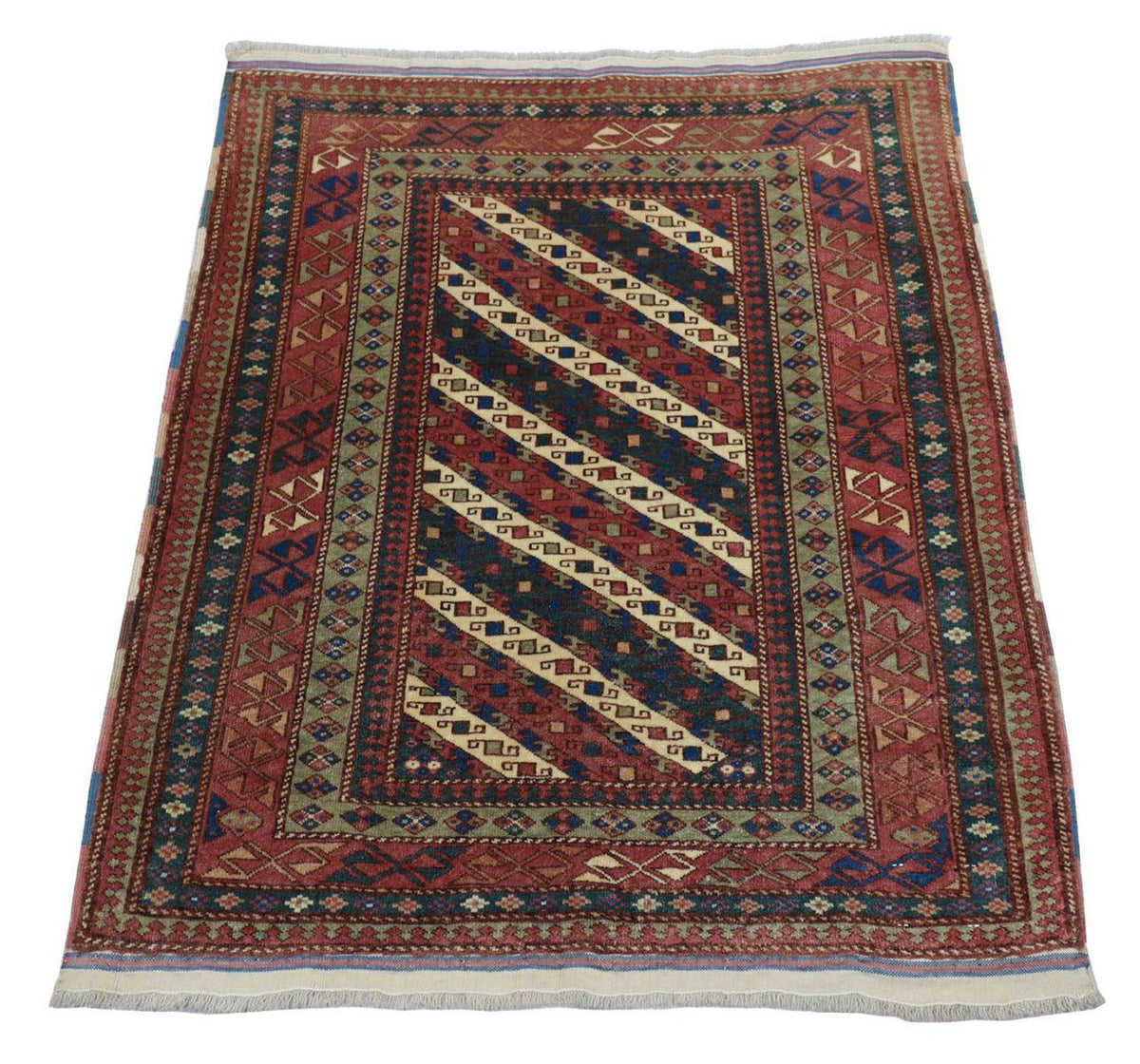 Afghaans tapijt - Bukhara vierkant  - 103 x 93 cm - donkerblauw
