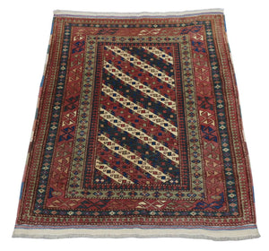 Afghaans tapijt - Bukhara vierkant  - 103 x 93 cm - donkerblauw