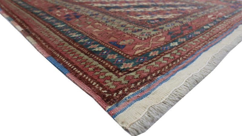 Afghaans tapijt - Bukhara vierkant  - 103 x 93 cm - donkerblauw