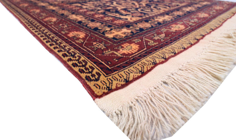 Afghaans tapijt - 150 x 100 cm - zwart