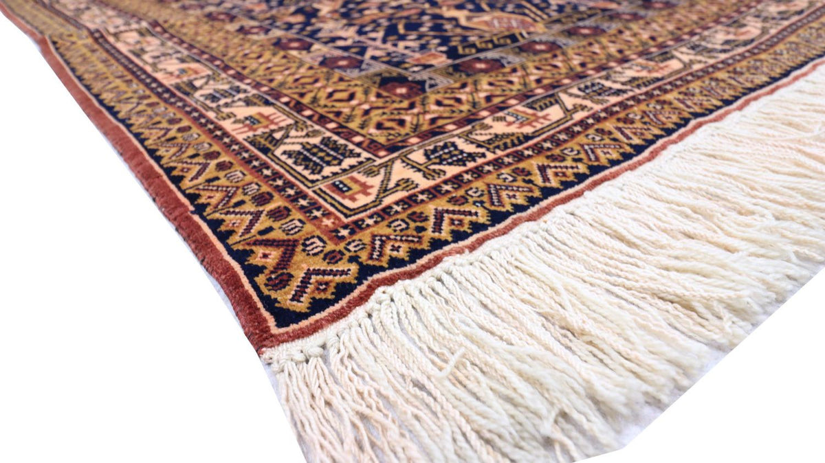 Afghaans tapijt - 140 x 102 cm - zwart